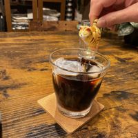 Iced coffee  at Neu Cat Cafe in Osaka