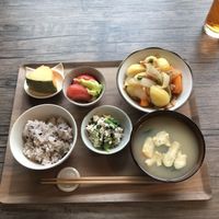 Japanese traditional soup.
The name "nikujaga" at Neu Cat Cafe in Osaka