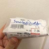 Smoked cheddar   at Rebel Cheese in New York City