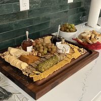 Cheese board I made for my birthday party, entirely vegan   at Rebel Cheese in New York City