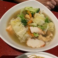 Seafood crispy noodles at Au Lac in Fountain Valley