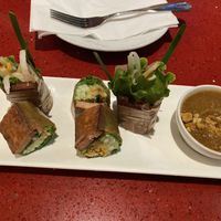 Bbq spring rolls  at Au Lac in Fountain Valley