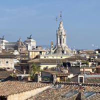 Views from the roof too terrace  at Hotel Raphael in Rome