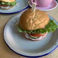 vegan burger at Soika in Samara