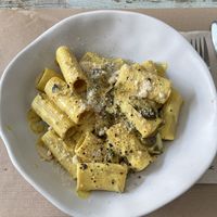 Vegan carbonara - delicious   at Tazza in Giro in Lisbon