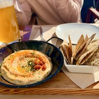 Hummus w/Spelt Crackers   at Tazza in Giro in Lisbon