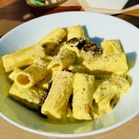 Rigatoni w/Creamy Tofu Saucee  at Tazza in Giro in Lisbon