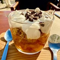 Banana/Whipped Cream Dessertt  at Tazza in Giro in Lisbon