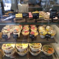 Selection of raw cakes, salads and desserts at The Juicery - Eger in Oslo