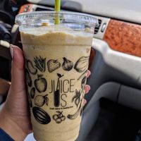 Golden milk smoothie at JuiceUs in Brownsville
