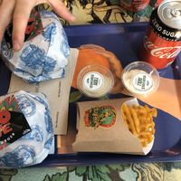 Vegan burger at LEON - Temple Bar in Dublin