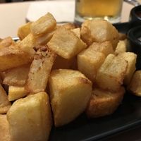 Bravas at Melocotón Vegan Burger in Barcelona