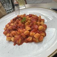 Gnoccis with tomato and basil sauce  at Tango in Lugano