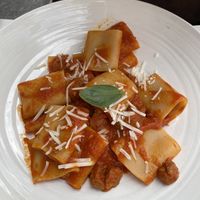 Paccheri alla Vegatriciana (beyond meat & vegan cheese)  at Argentino in Lugano