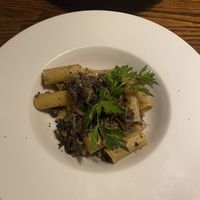 Wild mushroom pasta  at The Pelican Club in Nottingham