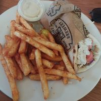 vegan gyro at Lakefront Brewery in Milwaukee