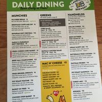 Clearly marked menu-some vegan options at Lakefront Brewery in Milwaukee