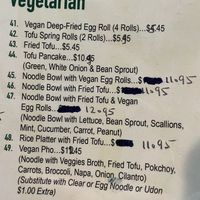 Updated menu   at Pho 16 in West Palm Beach