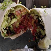 Vegan Couscous Wrap at Flotten Happen in Langeoog