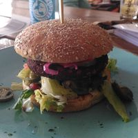Veganer Jack-Jalapeño-Burger at Flotten Happen in Langeoog