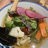Rainbow Ramen. The one vegan ramen.  at Afuri - Ebisu in Tokyo