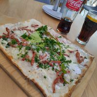 Vegan Flammkuchen Elsässer Art at Stadtflair in Koblenz