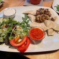 Special offer: dumblings with potatos and mushrooms.   at Stadtflair in Koblenz