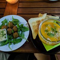 Take 2 of soup and falafel at Stadtflair in Koblenz