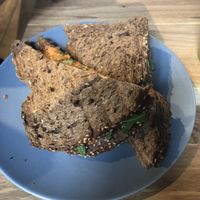 Hummus sandwich at Jardin in Goes