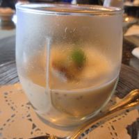 Soy yogurt for dessert  at Cafe Tosca in Yokohama