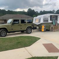 Hippea camper in neighborhood making it easier for people to get food during corona virus lockdown at Hippea Camper in Huntsville