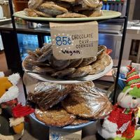 Vegan cookies! at Brick Road Pizza Co in Grand Rapids