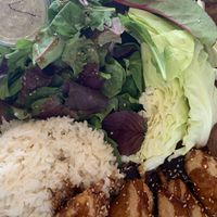 Rice plate combo  at Aburaya in Oakland