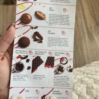 Menu with ingredients  at Un Dulce de la Vlad Muresan in Cluj-napoca