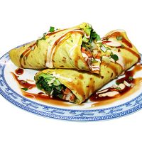 Roti wrap vegan at Eethuis Sita in Hoorn