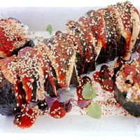 Vegan sushi - Dynamite roll at Eethuis Sita in Hoorn