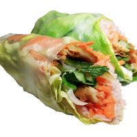 Vietnamese rice paper wraps vegan at Eethuis Sita in Hoorn