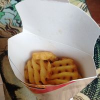 Large baked waffle fries at LEON - Strand in London