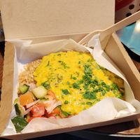 Dahl rice box at LEON - Strand in London