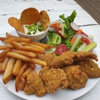 Vegetarian nagets at Primal Burgers in St Petersburg