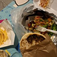 Falafel salad plate  at Falafel Factory in Koh Samui