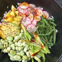 Poke Bowl made vegan  at La Finestra in Treviso
