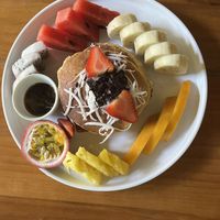 pancakes, specify if you want the vegan optionn  at Ellie's Cafe in Hoi An