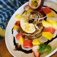 Oatmeal pancakes   at Ellie's Cafe in Hoi An