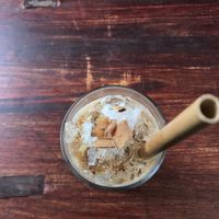iced coconut coffee at Ellie's Cafe in Hoi An