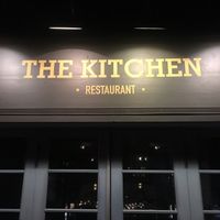 Restaurant Sign at The Kitchen in Tbilisi