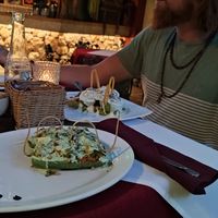 Gevulde courgette at El Atrio del Mayab in Valladolid