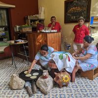 Cooking at El Atrio del Mayab in Valladolid