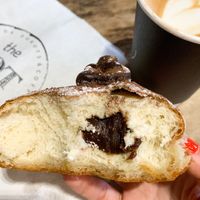 Chocolate vegan donut at The Hot Donut in Dublin