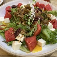 Crab meat watermelon salad at On the Table in Pattaya